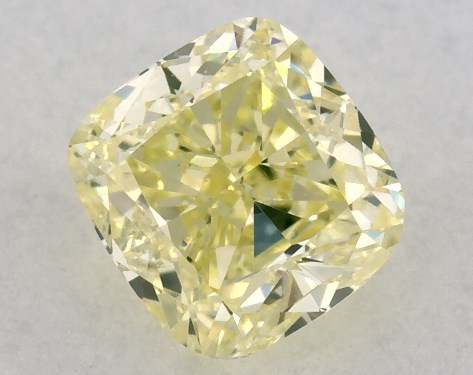 GIA 0.36 Carat Fancy Yellow-VS1 Cushion Modified Cut Diamond